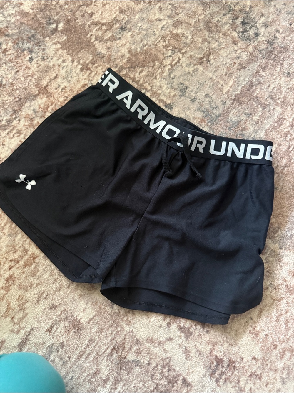 Under Armour Black Women's Performance Shorts with Logo Waistband